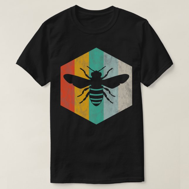 T-shirt Bees Retro Beekeeper Retro Bees (Design devant)