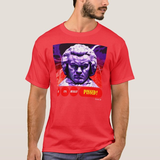 T-SHIRT BEETHOVEN A PISSÉ (Devant)