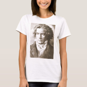 T-shirt Beethoven À Sepia