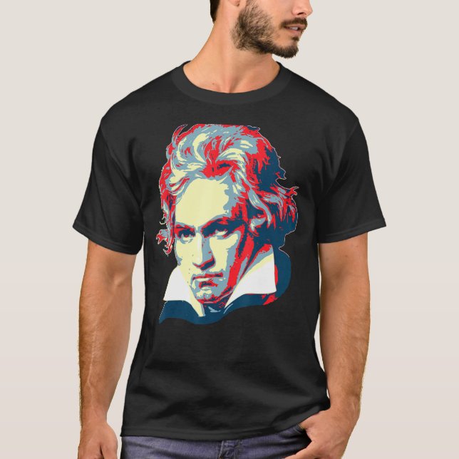 T-shirt Beethoven Pop Art (Devant)