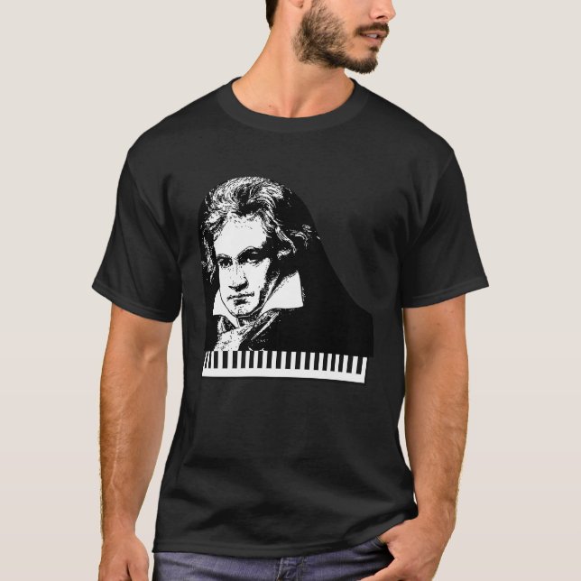 T-shirt Beethoven van Beethoven Piano Teacher (Devant)