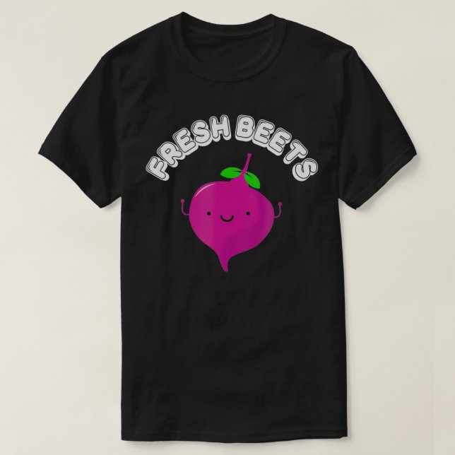 T-shirt BEETS FRAIS betterave végétale musique électroniqu (Design devant)