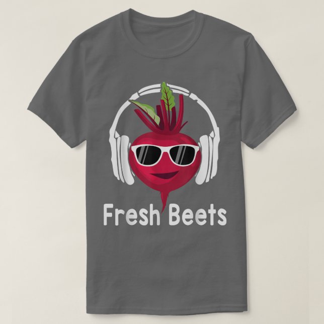 T-shirt Beets frais Funny Cool Beet Headphone Musique B (Design devant)