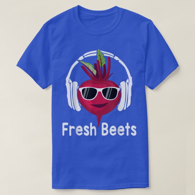 T-shirt Beets frais Funny Cool Beet Headphone Musique B (Design devant)