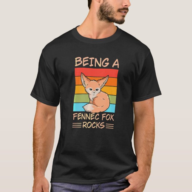 T-shirt Beg A Fennec Fox Rocks For A Fennec Fox (Devant)