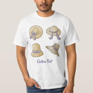 T-shirt Beige Casquette d'été féminine