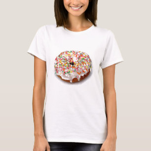 T-shirt Beignet de fête sur le blanc