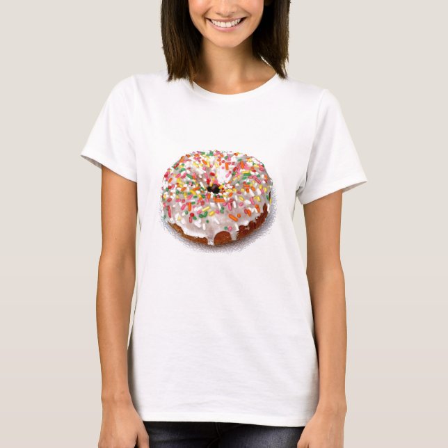 T-shirt Beignet de fête sur le blanc (Devant)