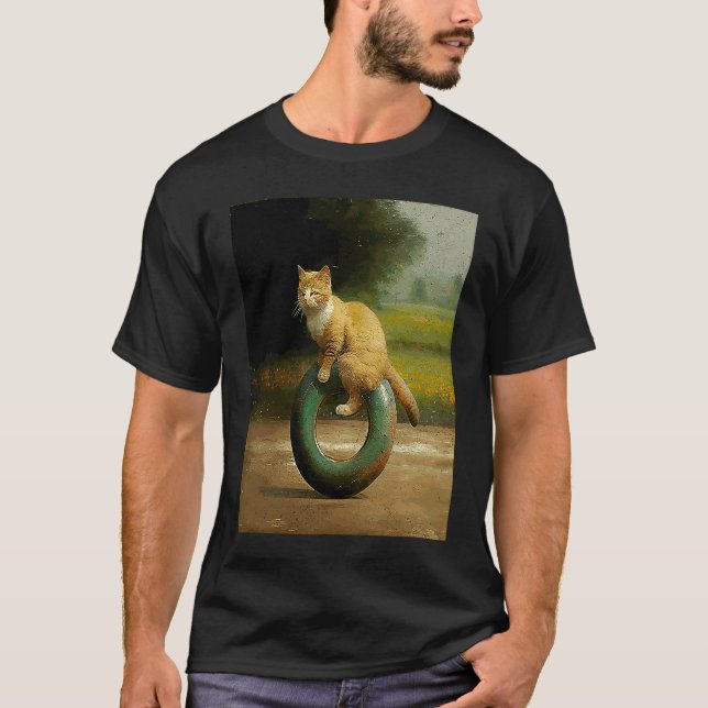 T-shirt Beignet de moto pour chat (Devant)