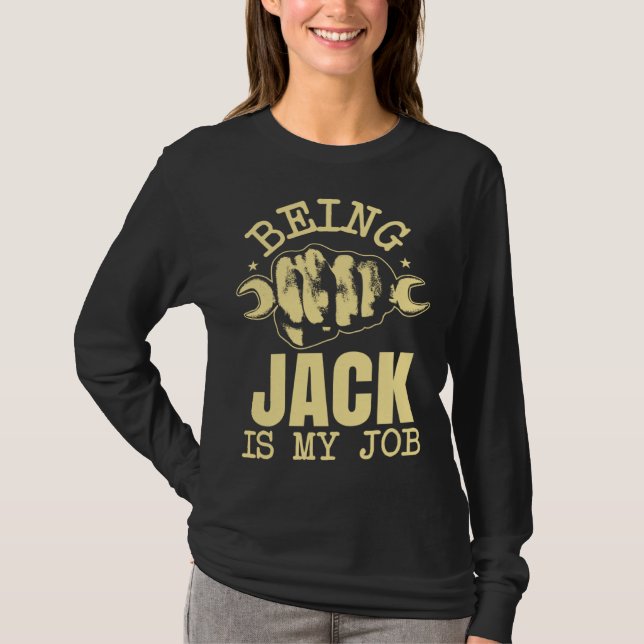T-shirt Being Jack Is My Job (Devant)