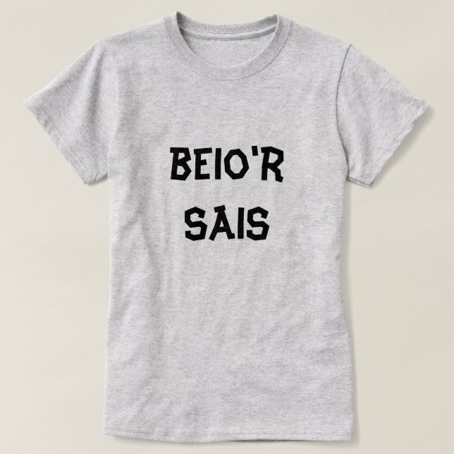 T-shirt beio'r Sais Je blâme l'Anglais (Design devant)