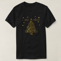 Bel arbre de Noël métallique étoilé d'or