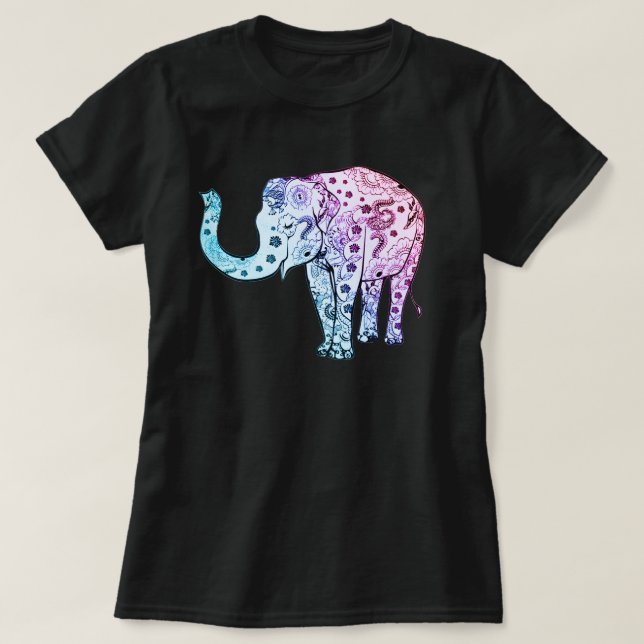 T-shirt Bel Éléphant Tribal (Design devant)