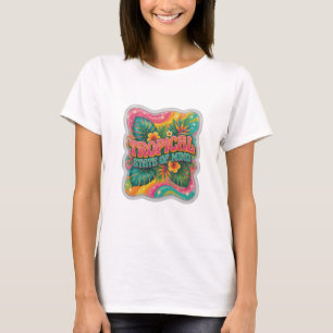 T-shirt Bel ÉTAT TROPICAL D'ESPRIT Orange
