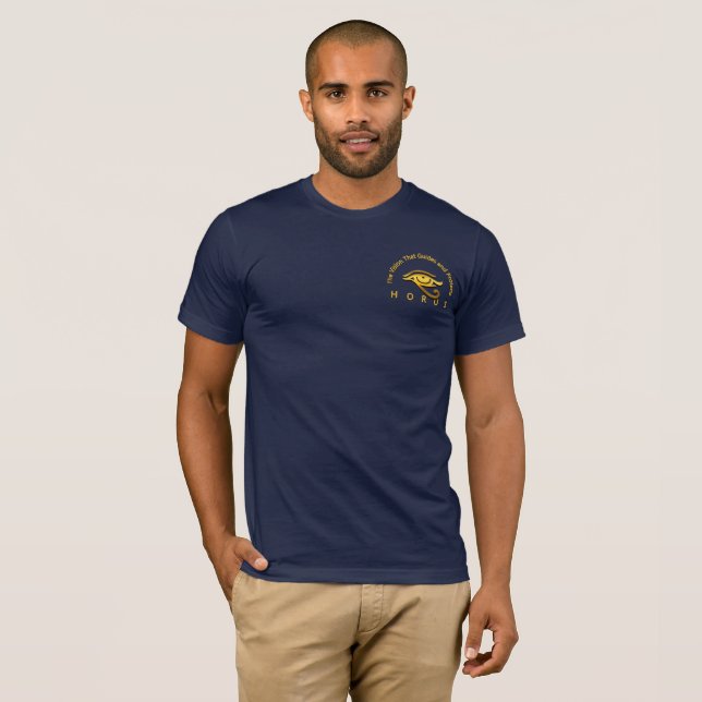 T-shirt Bel œil d'Horus symbole doré (Devant entier)