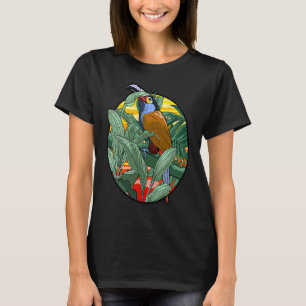 T-shirt Bel oiseau coloré des tropiques pour les amateurs 
