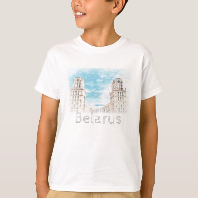 T-shirt Belarus Minsk Architecture Haut de T-shirt (Devant)