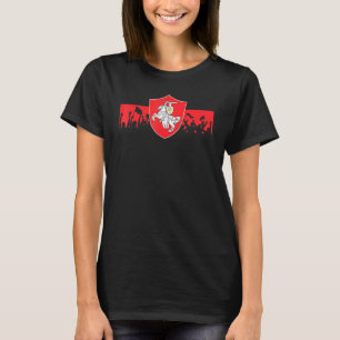 T-shirt Belarus Pogonya White Red White Flag Protestation 