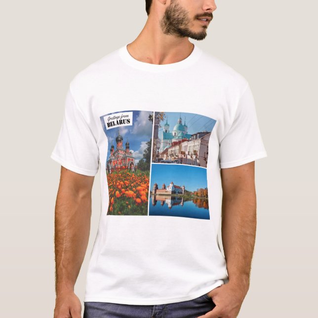 T-shirt Belarus Salutations Nature Architecture Ha (Devant)