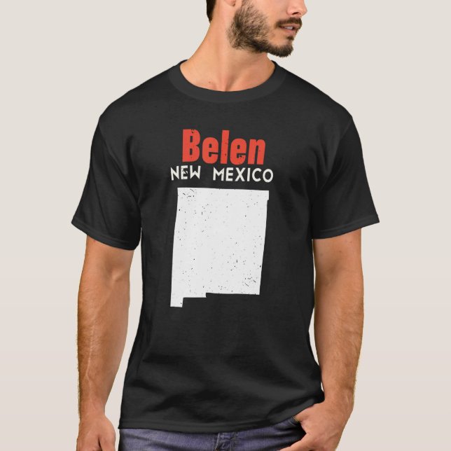 T-shirt Belen USA State America Travel New Mexican New Mex (Devant)