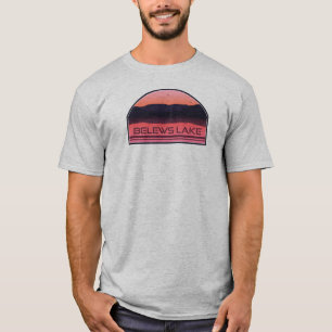T-shirt Belews Lake Caroline du Nord Red Sunrise