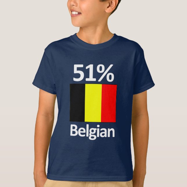 T-shirt Belge de 51% (Devant)