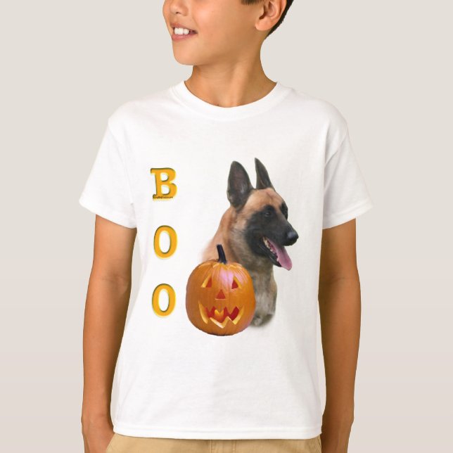 T-shirt Belge Malinois Boo (Devant)