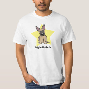 T-shirt Belge Malinois d'étoile de Kawaii