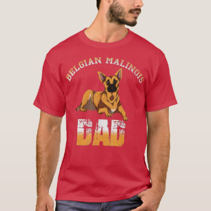 T-shirt Belge Malinois Papa Fête des pères Amoureux des ch