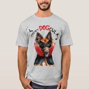 T-shirt Belge Tervuren Vampire Chien Funny Halloween