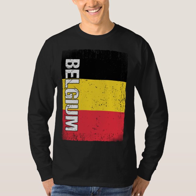 T-shirt Belgian Flag Belgium  1 (Devant)