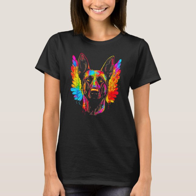 T-shirt Belgian Malinois Dog Heaven (Devant)