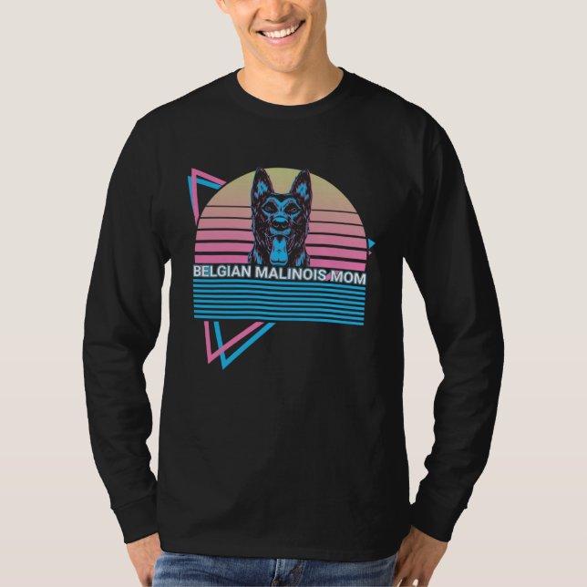 T-shirt Belgian Malinois Retro Belgian Malinois Mom (Devant)