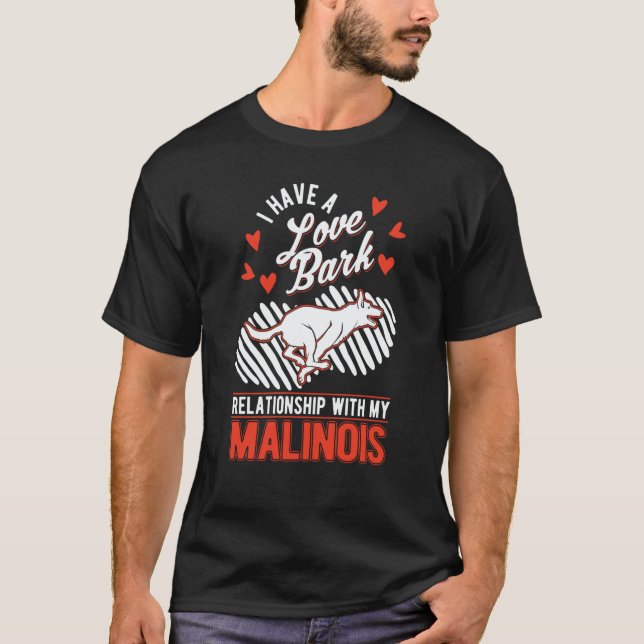 T-shirt Belgian Malinois Valentine's Day Meleche Herder Ma (Devant)