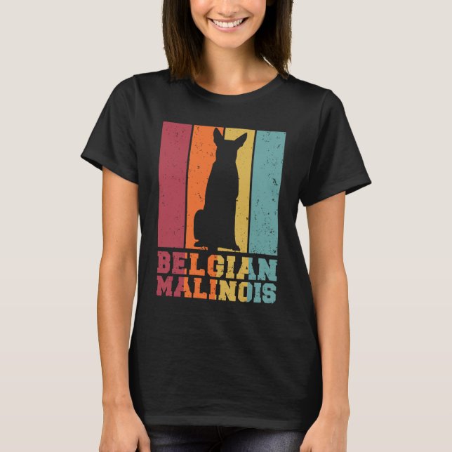 T-shirt Belgian Malinois Vintage (Devant)