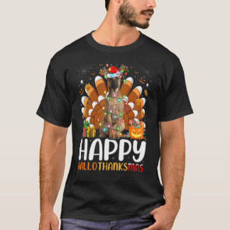 T-shirt Belgian Shepherd Dog Halloween Christmas Hallothan
