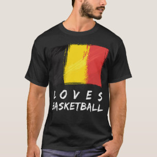 T-shirt Belgique aime le basket-ball