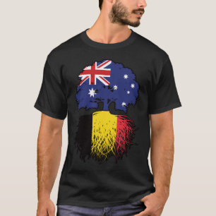 T-shirt Belgique Australie Australie Australie racine arbr