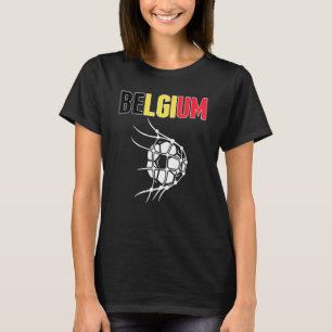 T-shirt Belgique Bal De Football En Net Soutien Footba Bel