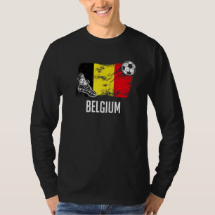 T-shirt Belgique Drapeau Jersey Belge Soccer Team Belgique