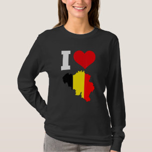 T-shirt Belgique Drapeau pour Belgique J'aime Belgique