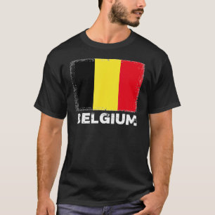 T-shirt Belgique Drapeau Soutien Belges Femmes Hommes