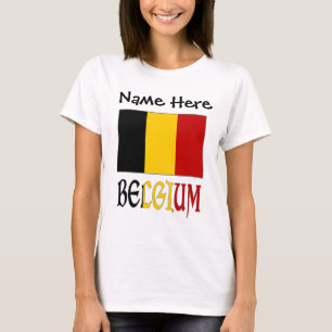 T-shirt Belgique et Drapeau Belge Personnalisés