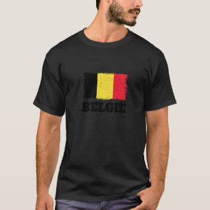 T-shirt Belgique fan de football et football 2022 Drapeau