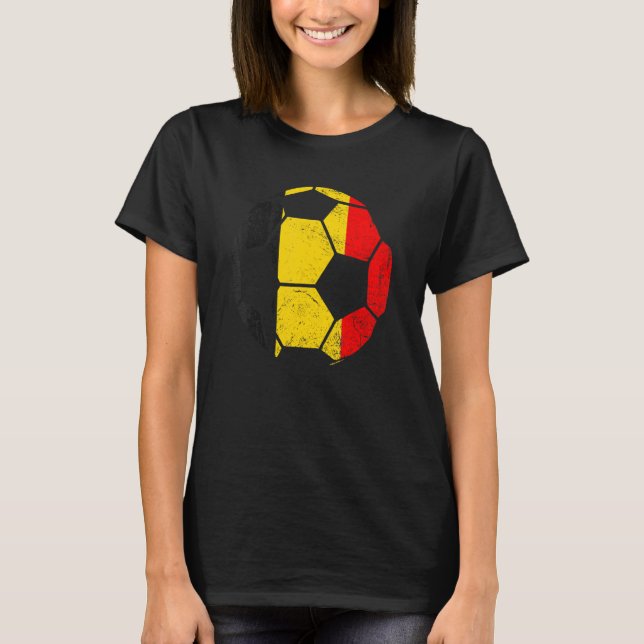 T-shirt Belgique Football Monde Soccer Belgique Fan Pays (Devant)