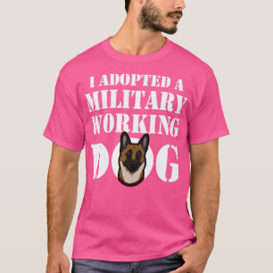 T-shirt Belgique Malinois Militaire Travail de Chien Adopt