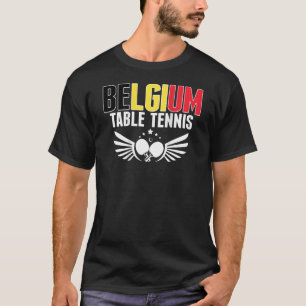 T-shirt Belgique Ping Pong Belge Table Tennis Team Supp