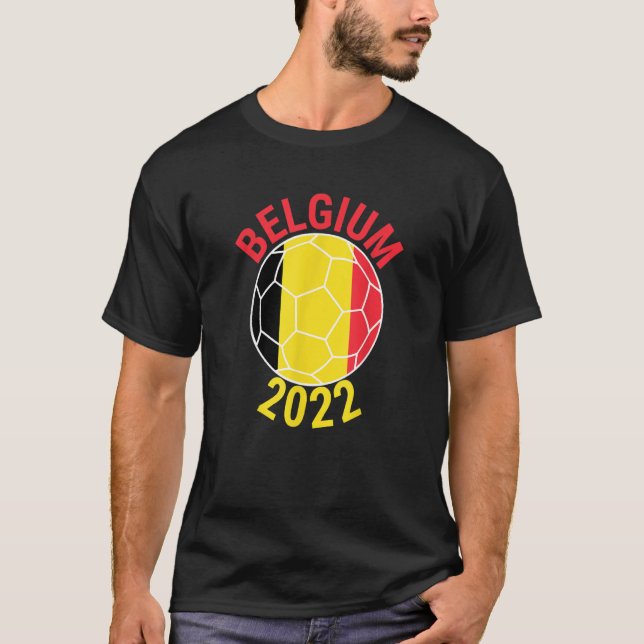 T-shirt Belgium 2022 Football Supporter Championship Socce (Devant)