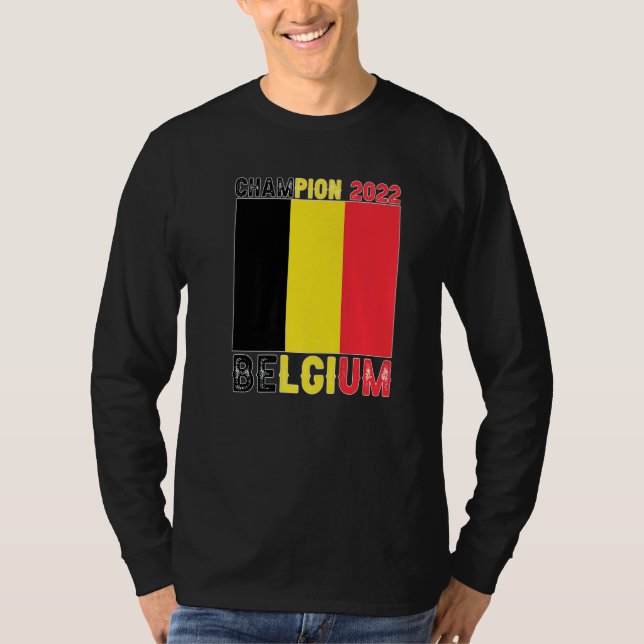 T-shirt Belgium Champion Belgium Soccer Fan  2022 (Devant)