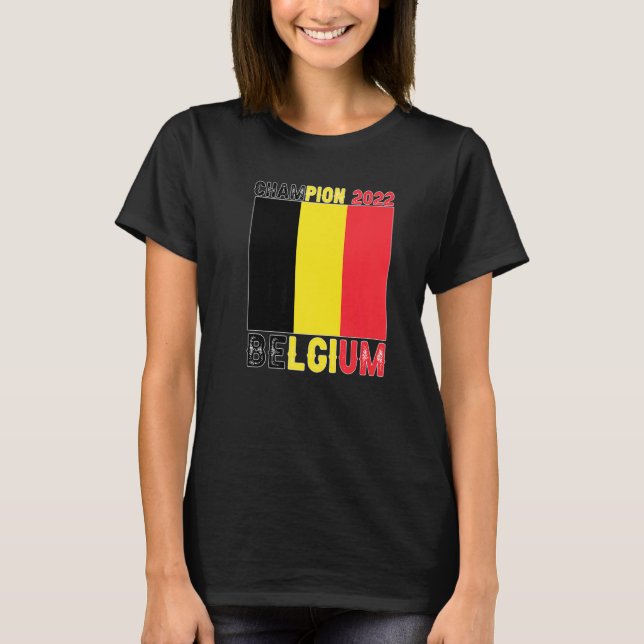 T-shirt Belgium Champion Belgium Soccer Fan  2022 (Devant)
